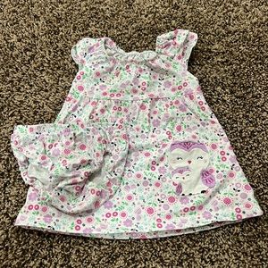 Baby girl floral dress 3-6 months carters EUC
